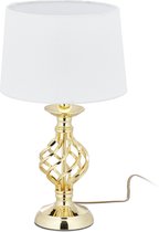 Relaxdays Touch lamp modern - tafellamp dimbaar - nachtlamp - E14 fitting - schemerlamp - goud