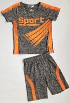 S&C sportset / gymset - SPORT - fluor oranje - maat 92
