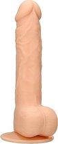 Silicone Dildo With Balls - Flesh - 24 cm