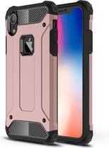 TPU + PC Armor Combination Back Cover Case voor iPhone XR (Rose Gold)