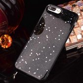 Voor iPhone 8 Plus & 7 Plus Epoxy druipende zwarte sterrenhemel zachte TPU beschermhoes achterkant