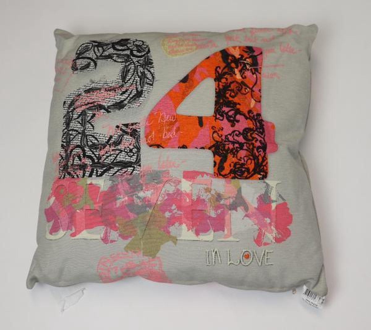 Madison sierkussen 50x50 cm Lidie grey Meerkleurig