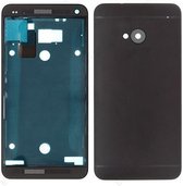 Volledige behuizing Cover (voorkant behuizing LCD Frame Bezel Plate + Back Cover) voor HTC One M7 / 801e (zwart)