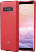 GOOSPERY PEARL JELLY-serie voor Galaxy Note 8 TPU volledige dekking beschermende achterkant van de behuizing (rood)