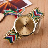 3-pack dameshorloge in nationale stijl met geweven armband