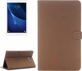 Voor Galaxy Tab A 10.1 / T580 Archaize Textuur Magnetische Horizontale Flip Leren Case met Houder (Bruin)