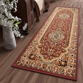 Tapiso Atlas Vloerkleed Gangloper Loper Bruin Tapijt Maat- 70x200