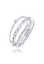 Elli Women's Lady Ring 925 Silver 17 Crystal 58 Zilver 32020198