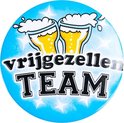 Blauwe vrijgezellenfeest button voor heren - Feestartikelen