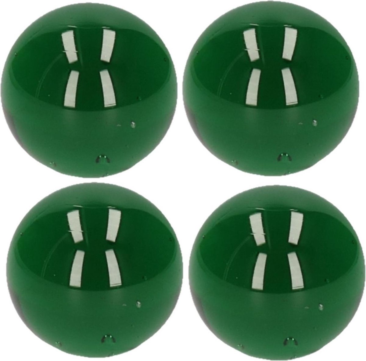 5x stuks knikker groen 6 cm - Bonken - Mega grote knikkers speelgoed - Merkloos
