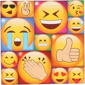 39x Emoji smiley koelkast memo magneten