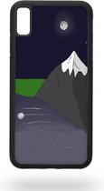 Mountain in the night sky Telefoonhoesje - Apple iPhone Xs Max