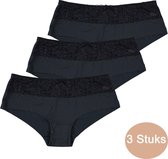 INSUA Dames Slips - 3-Pack - Donkergrijs - Maat XL