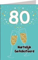 Verjaardagskaart 80 jaar man