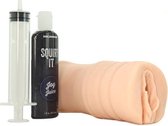 Bundle - Doc Johnson - Squirt It Vanilla - Squirting Masturbator met glijmiddel