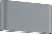 LED Tuinverlichting - Tuinlamp - Nitron Thino - Wand - 8W - Mat Titaan - Aluminium