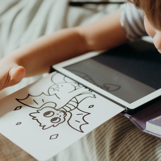 BEAU by Bo Kidywolf Kidydraw Mini Tekenboek met LCD-scherm Galaxy + Refill Dieren & Oceanen en Piraten van Merkloos — afbeelding 5