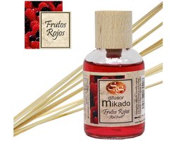 Mikado Rode Vruchten Geur Luchtverfrisser 50 ml|Mikado Red Fruits Scent Air Freshener 50 ml|Assainisseur d'air au parfum de fruits rouges Mikado 50 ml