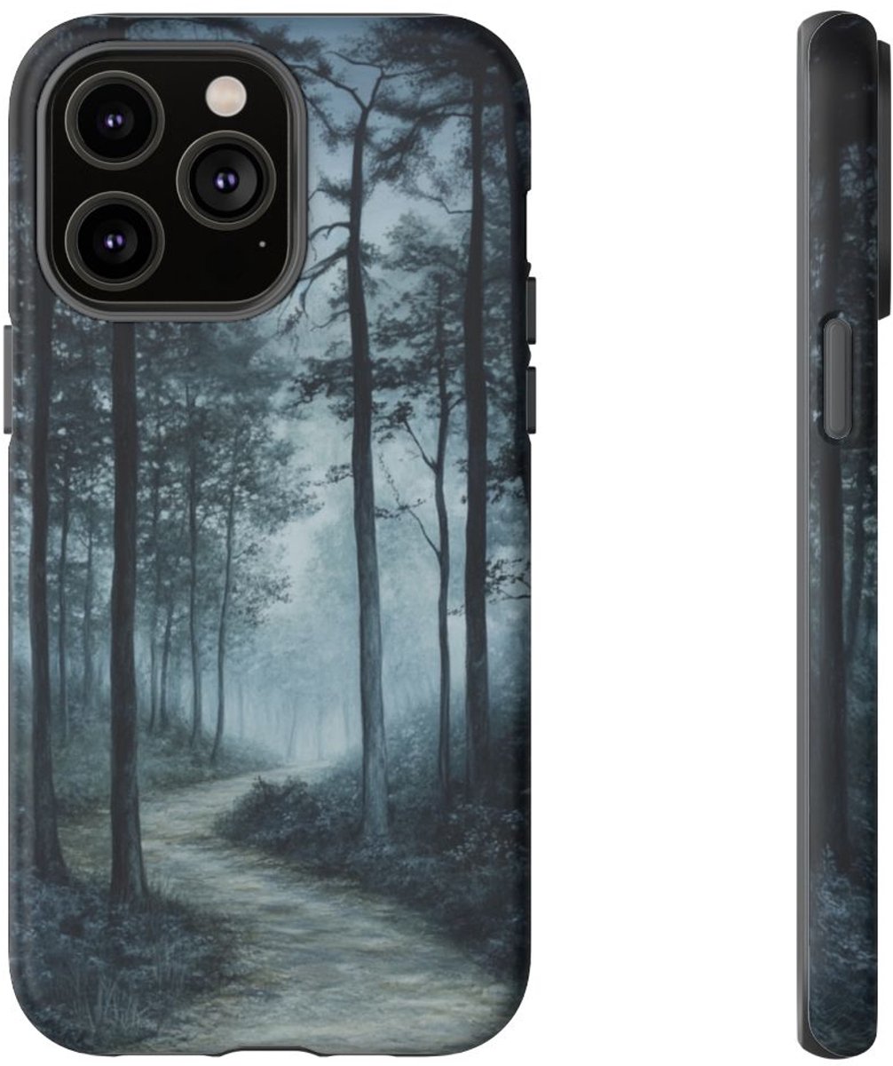Mistig Bospad – Telefoonhoesje Geschikt voor iPhone 14 Pro Max
