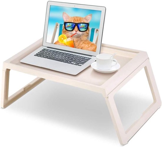 Opvouwbare tekentafel, bedtafel, bank, ontbijtbed, lade met kaartsleuven met lade, geen bekerhouder voor thuis (kleur: stijl 3, maat: geüpgraded model