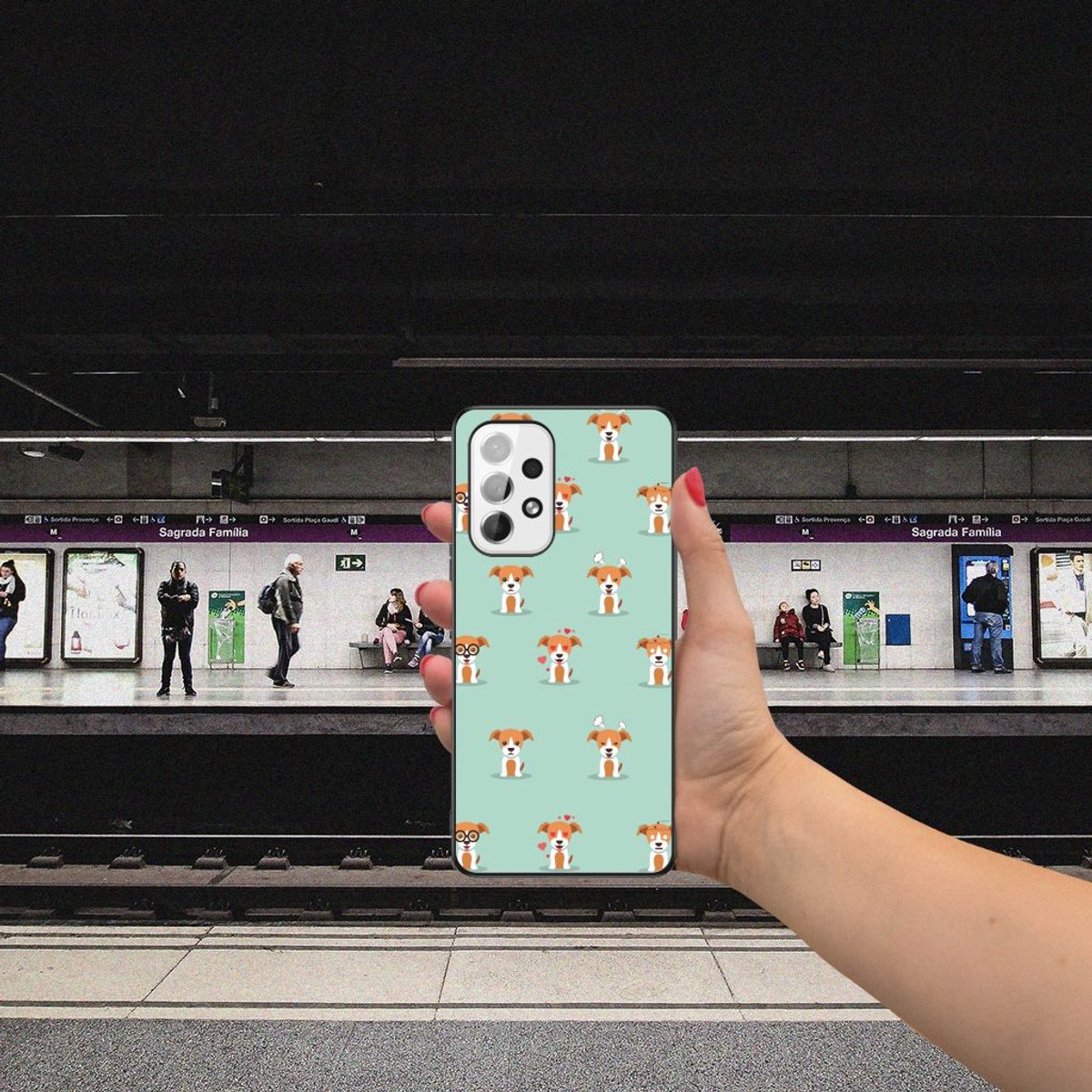 Samsung Galaxy A53 Dierenprint Telefoonhoesje Pups