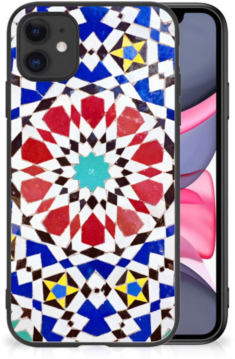 iPhone 11 Marmeren Print Telefoonhoesje Mozaïek