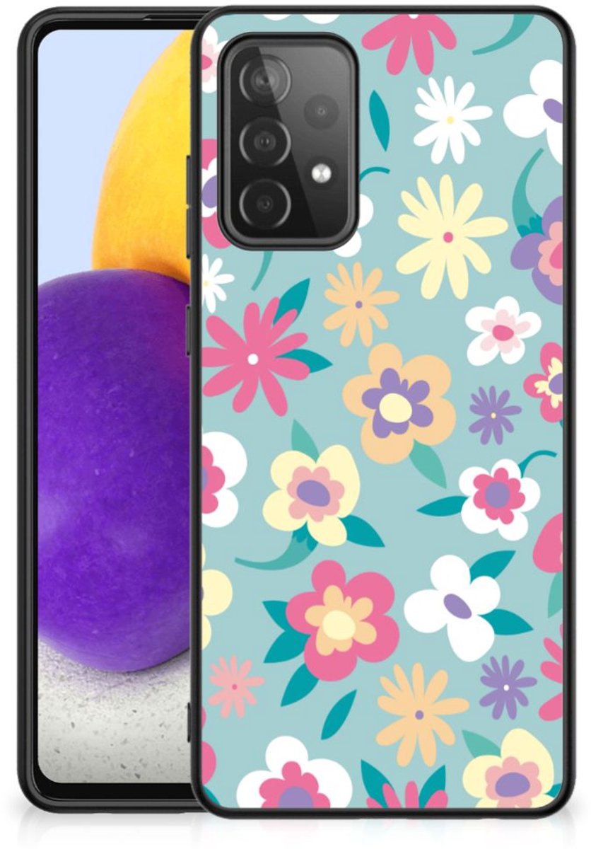 Back Cover voor Samsung Galaxy A72 (5G/4G) Bloemen Hoesje Flower Power