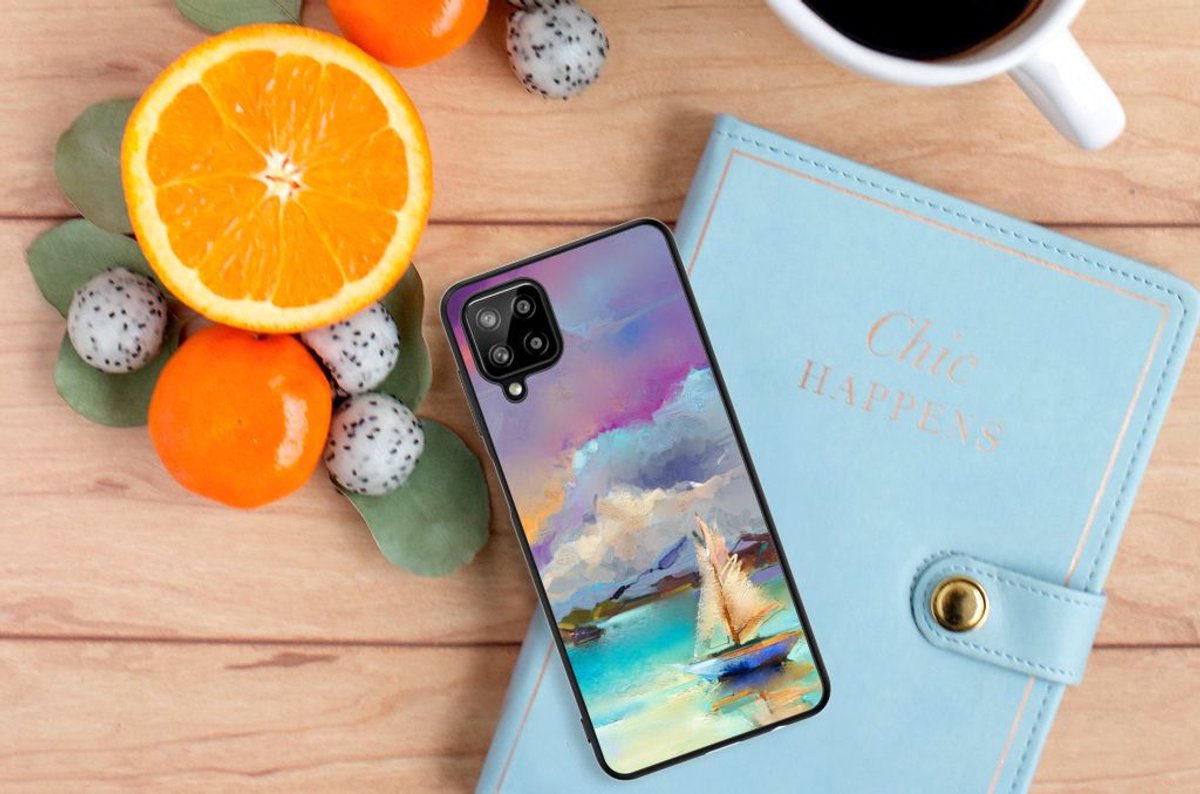 Kleurrijke Telefoonhoesje Samsung Galaxy A12 Boat