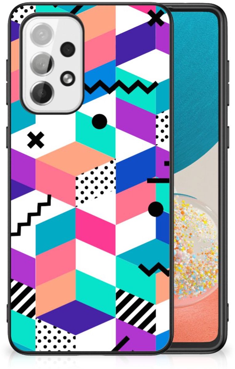 Samsung Galaxy A73 Backcover Blokken Kleurrijk