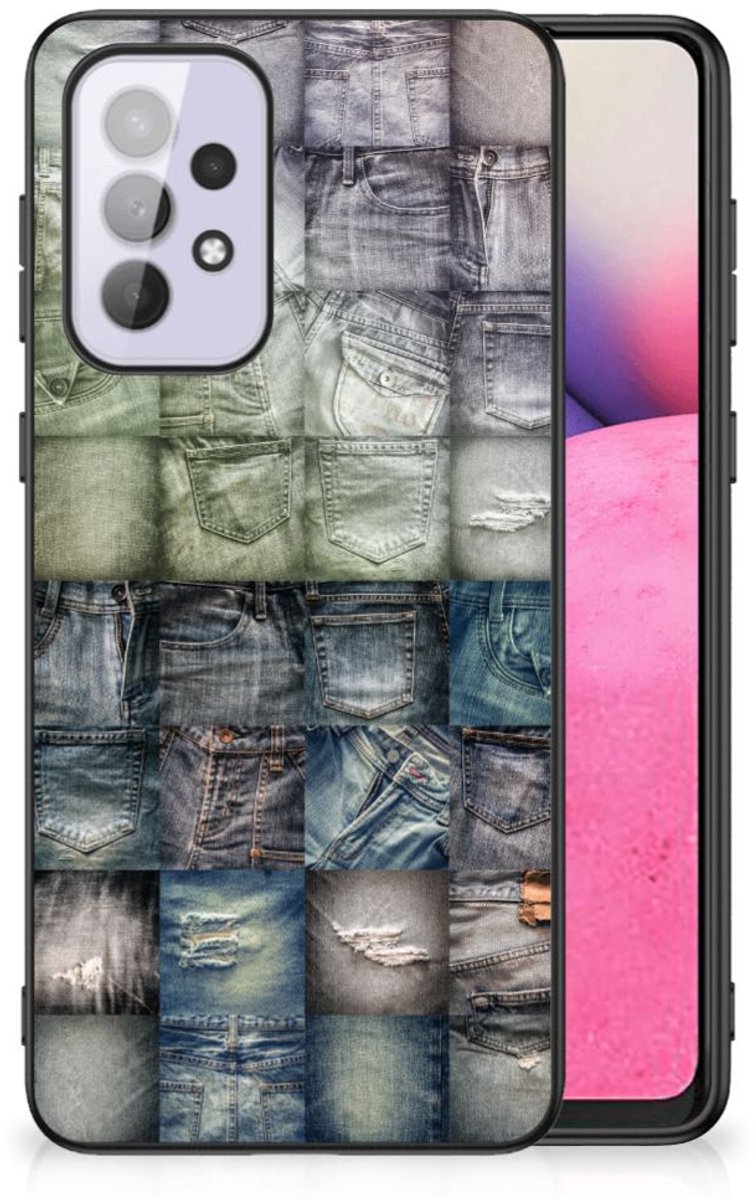 Back Cover voor GSM Cover Samsung Galaxy A33 5G Spijkerbroeken
