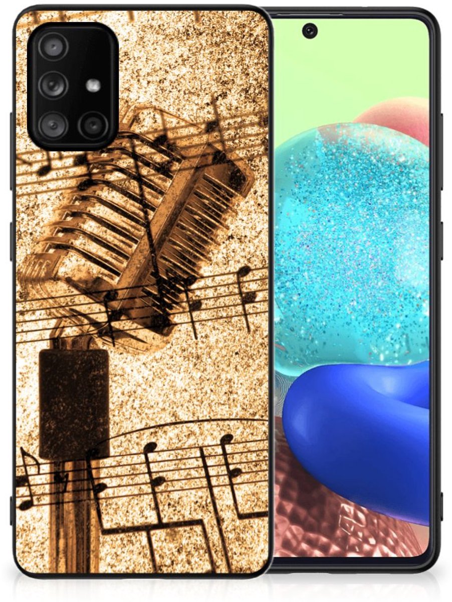 Samsung Galaxy A71 Silicone Back Case Bladmuziek