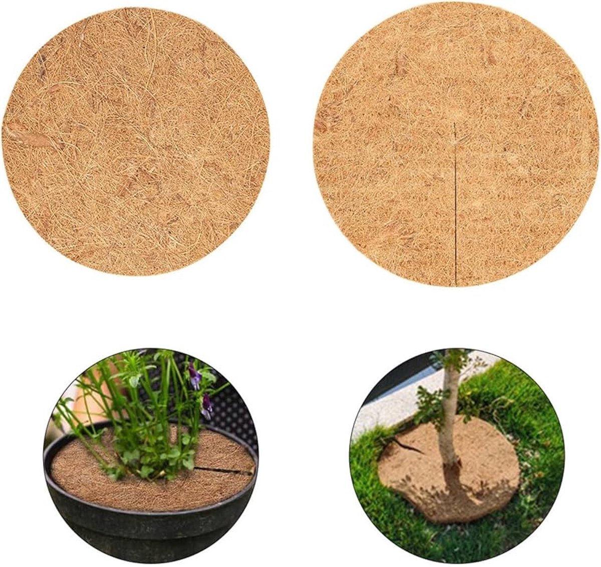 Go Go Gadget - Kokosvel - Plantenbescherming - Plantbedekking - Cover - Tuinieren - Kokosvezel - Lichtbruin - 40 cm - 1 stuk