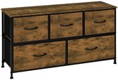 Bol.com Industriële Opbergkast - Ladekast - Ladekastje - Ladenkastje - Ladenkast - voor Woonkamer - Slaapkamer en Hal - 5 Lades ... aanbieding
