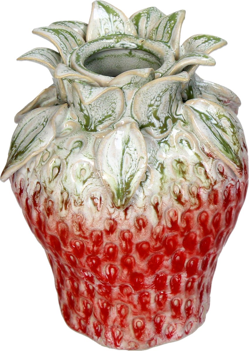HD Collection Vaas Aardewerk Rood 11.5x11.5x15cm Red