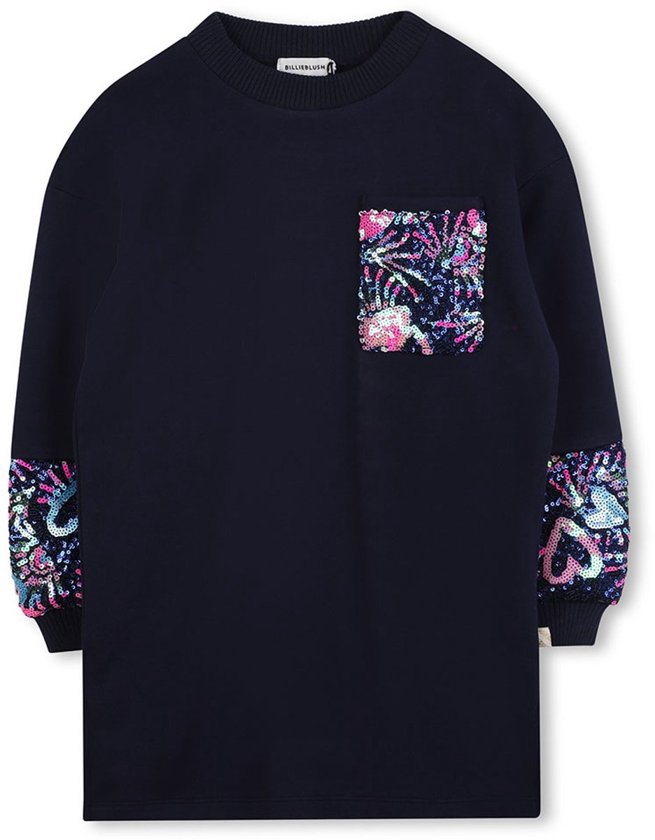 Billieblush U21285 Lang Mouw Jurk Blauw 10 Years Meisje