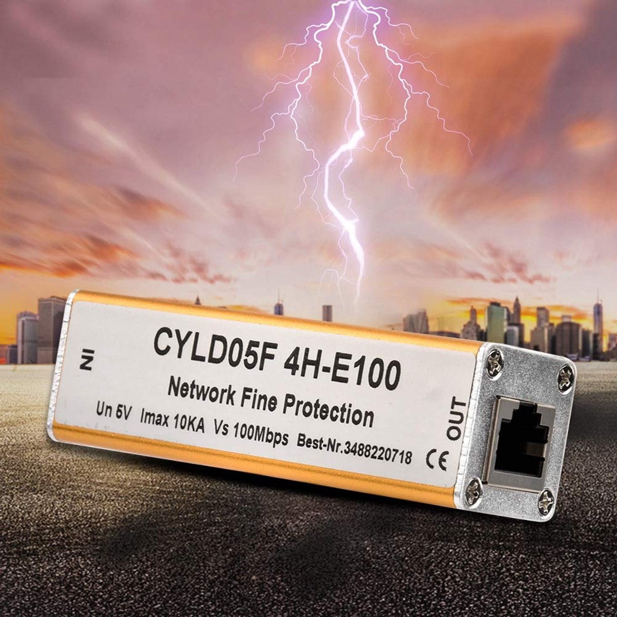Rj11 Adapter - Ethernet Netwerk - Surge Protector - Thunder Lighting Arrester - Bescherming - 5V
