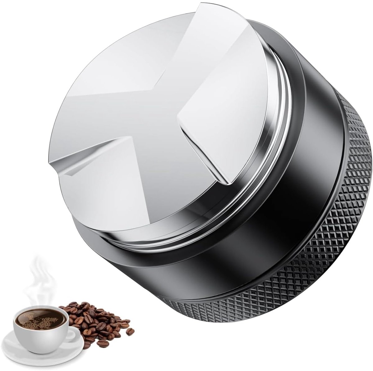 Aluminium koffiepers - 51 mm - hygiënisch - lichtgewicht