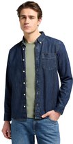 Lee Button Down Regular Fit Overhemd Met Lange Mouwen Blauw L Man