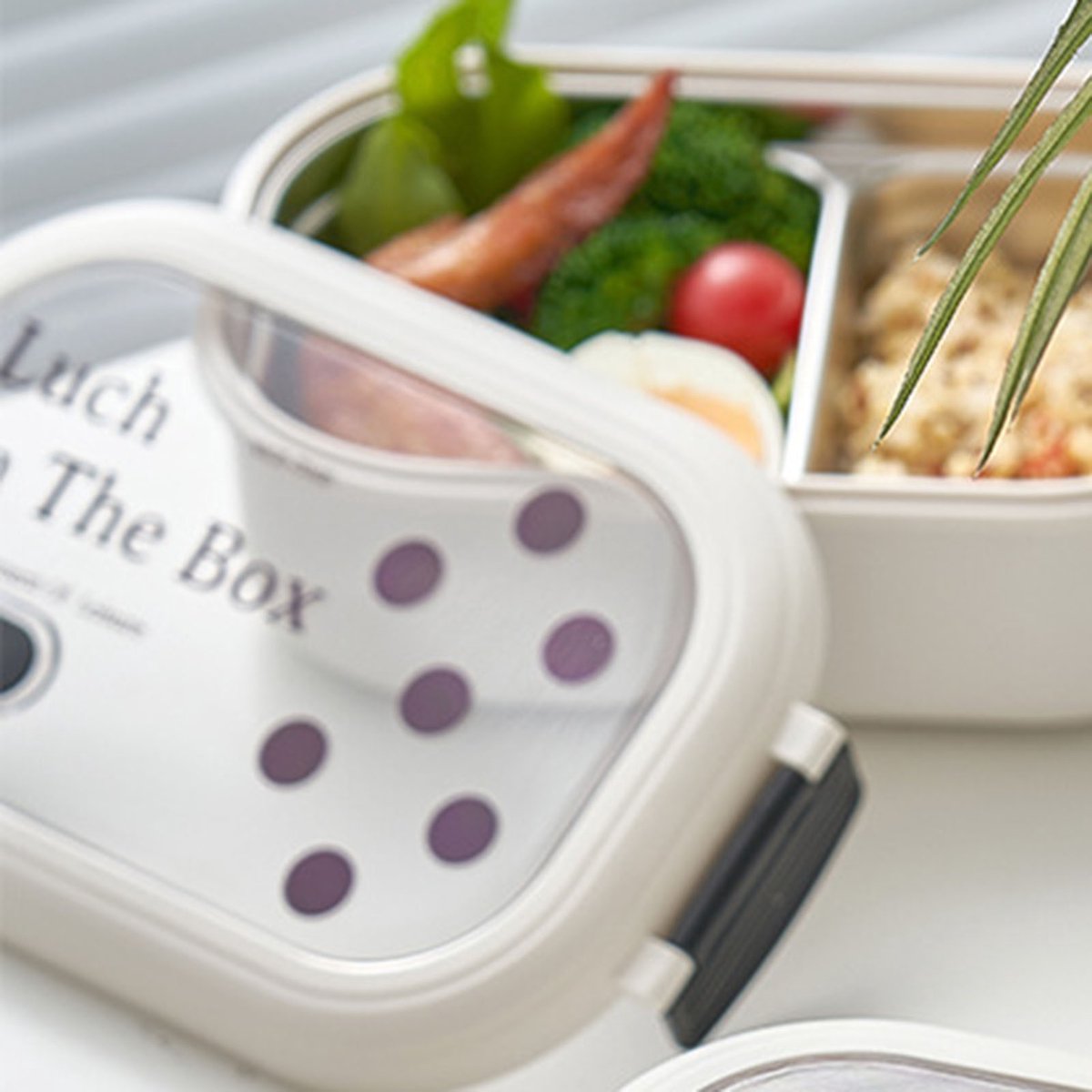 Lunchbox - Bento Box - Broodtrommel - Lunchtrommel - Salade lunchbox - RVS - Lunchbox met compartimenten - Draagbaar - Geschikt voor school of kantoor