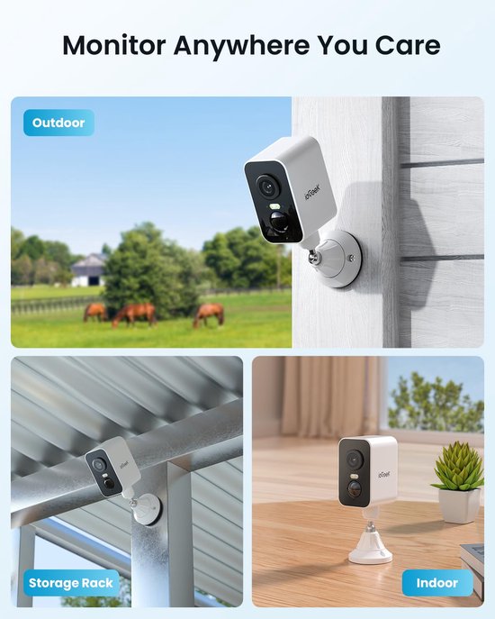 ieGeek 4G LTE mobiele beveiligingscamera - draadloos voor buiten - geen wifi - camera op zonne-energie - 2K-kleuren nachtzicht - tweerichtingsaudio — afbeelding 5