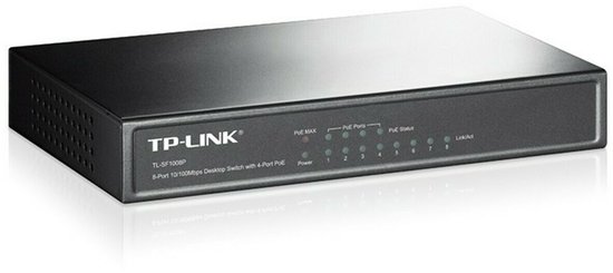TL-SF1008P | Switch de bureau 8 ports 10/100 Mbps - 4 ports PoE | TP