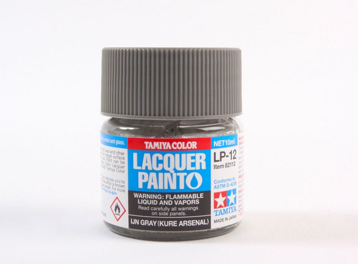 Tamiya Hobbyverf Enamel verf - LP-12 IJN Grey Kure A. - Matt - Lacquer Paint - Verf potje - 10 ml