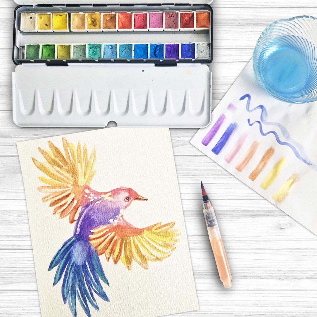 Zieler Watercolour Set Metallic 24X 1/2 Nap