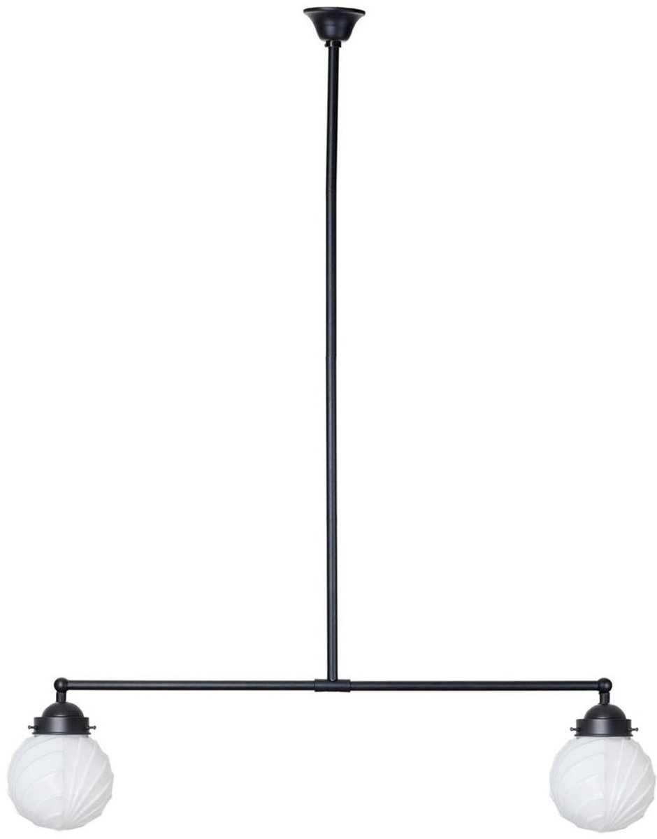 Coloured by Art Moonlight T-lamp 2 lichts Swingbulb - Art Deco Trade Zwart