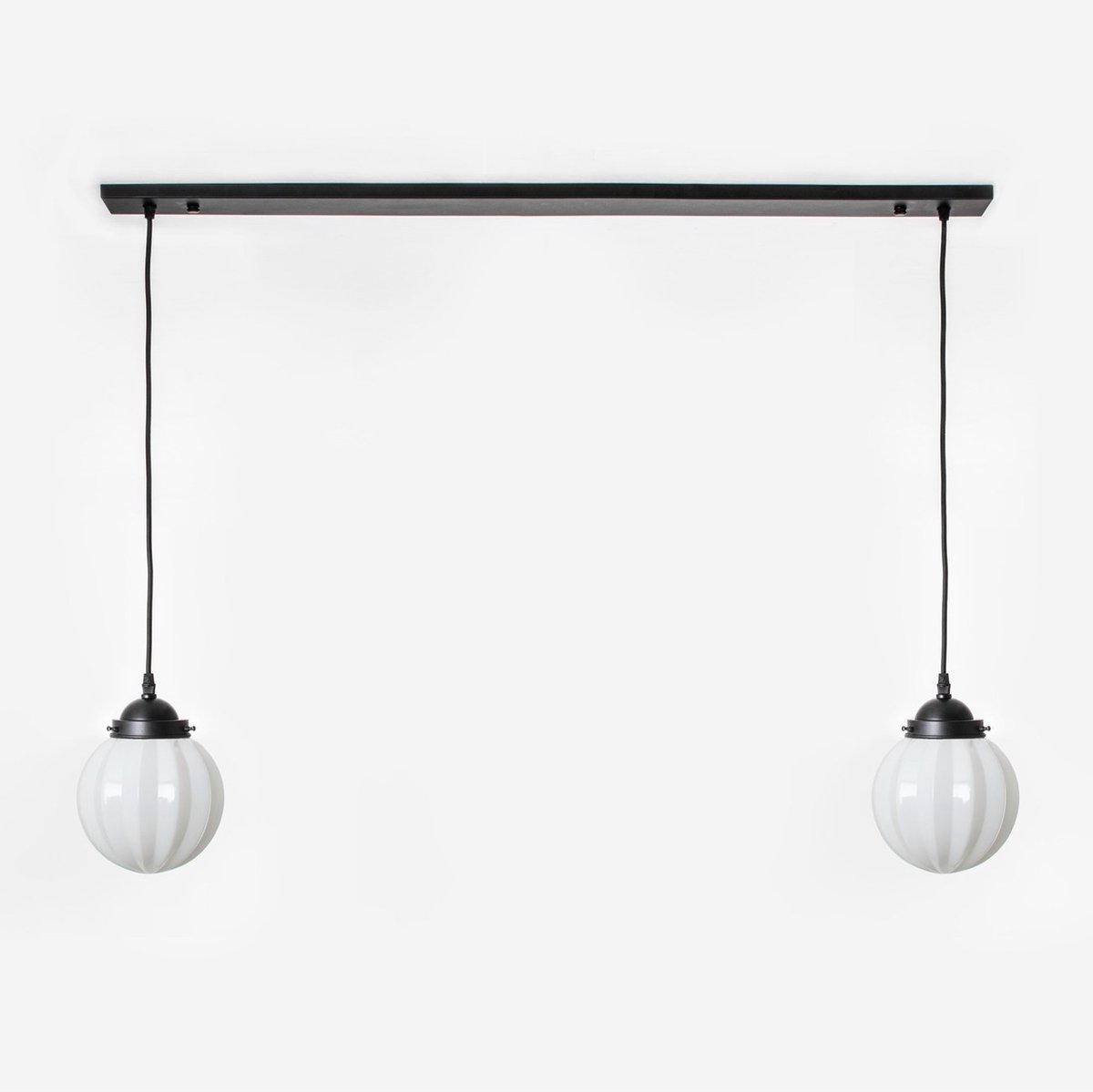 Coloured by Art 2 x Carambola lampen aan plafondbalk Moonlight - Art Deco Trade Wit