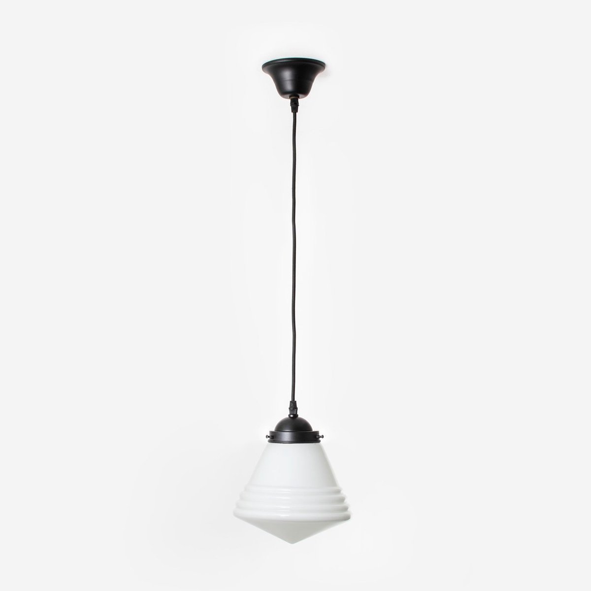 Coloured by Art Hanglamp aan snoer Luxe School Small Moonlight - Art Deco Trade Zwart