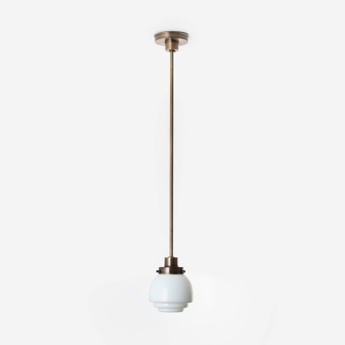 Coloured by Art Hanglamp Gispen Vlak 20's Brons - Art Deco Trade