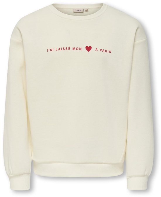 Pull ample à col rond et S longues Only Kogmarisa pour Filles - Egret Paris
