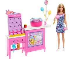 foto van Barbie pop - Suikerspinspelset