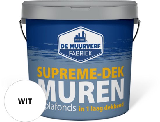 Peinture pour les murs Witte - revêtement en 1 couche | Supreme-dek | 10 litres